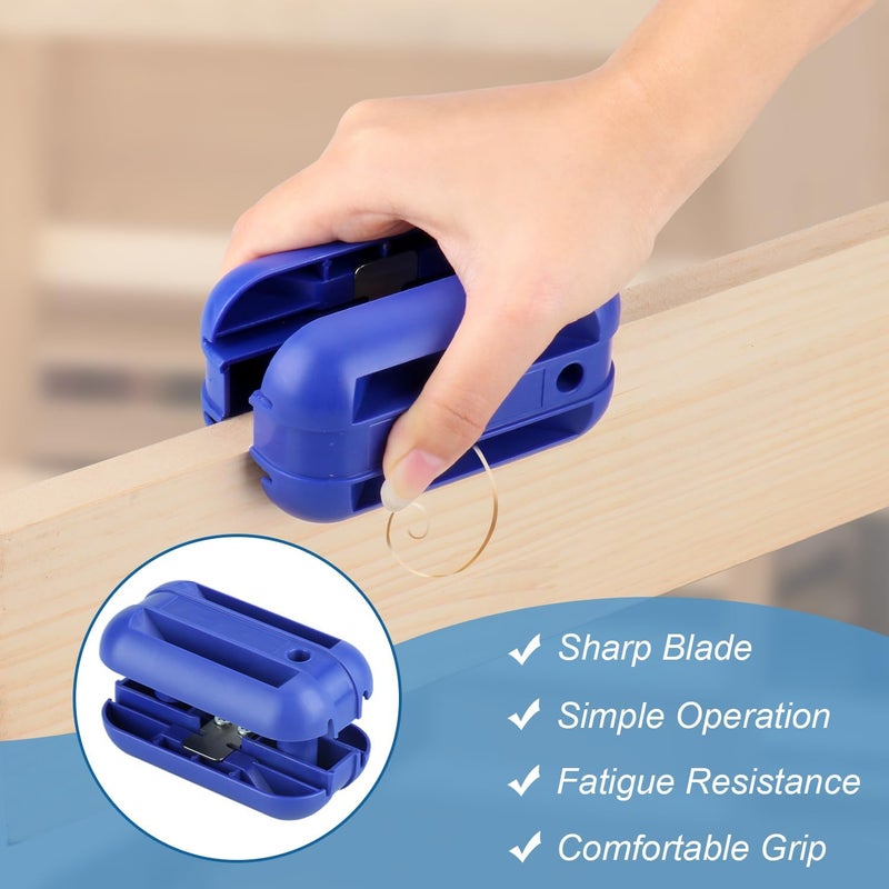 Holdly Edge Banding Trimmer Quad Trimmer With Tungsten Carbide Blades, Edge Band Trimmer for Wood Veneer, Professional Edging Tape Trimming Tool（1 Pack） - Image 3